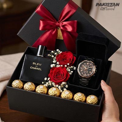 Bleu De Chanel and watch Gift Box for Him