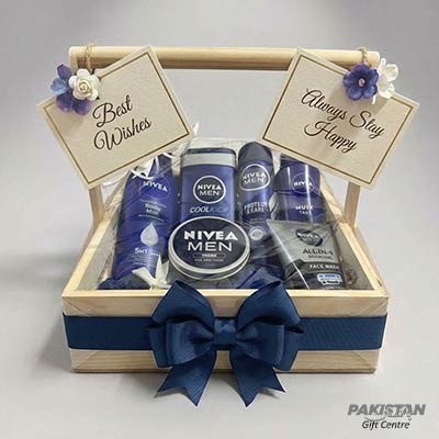 NIVEA Men Grooming Gift Basket – Premium Gift Box for Him