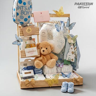 Newborn Baby Essentials Gift Basket