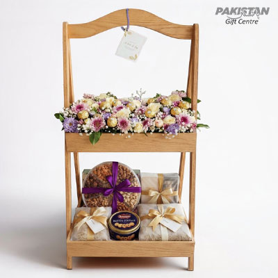 Imported Flowers Premium Anniversary Basket